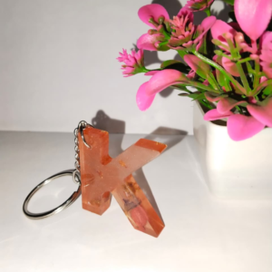 Alphabet Resin Keychain